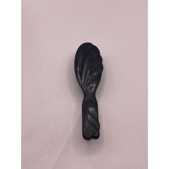 Vintage *Barbie* Shell Plastic Brush- Black Malaysia - Picture 1 of 2
